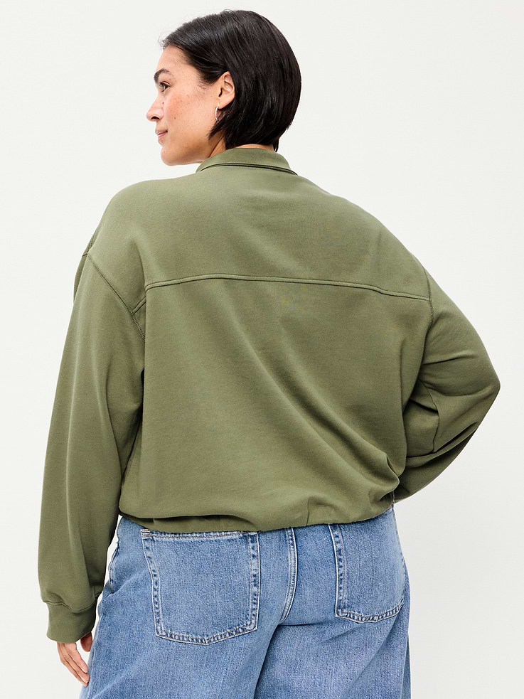Image 6 of 6, SoComfy Funnel-Neck Sweatshirt