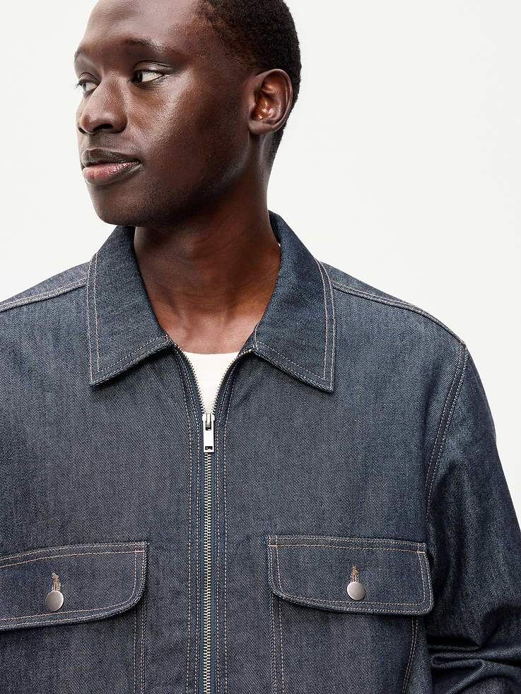 Image 4 de 6, Veste utilitaire en denim brut