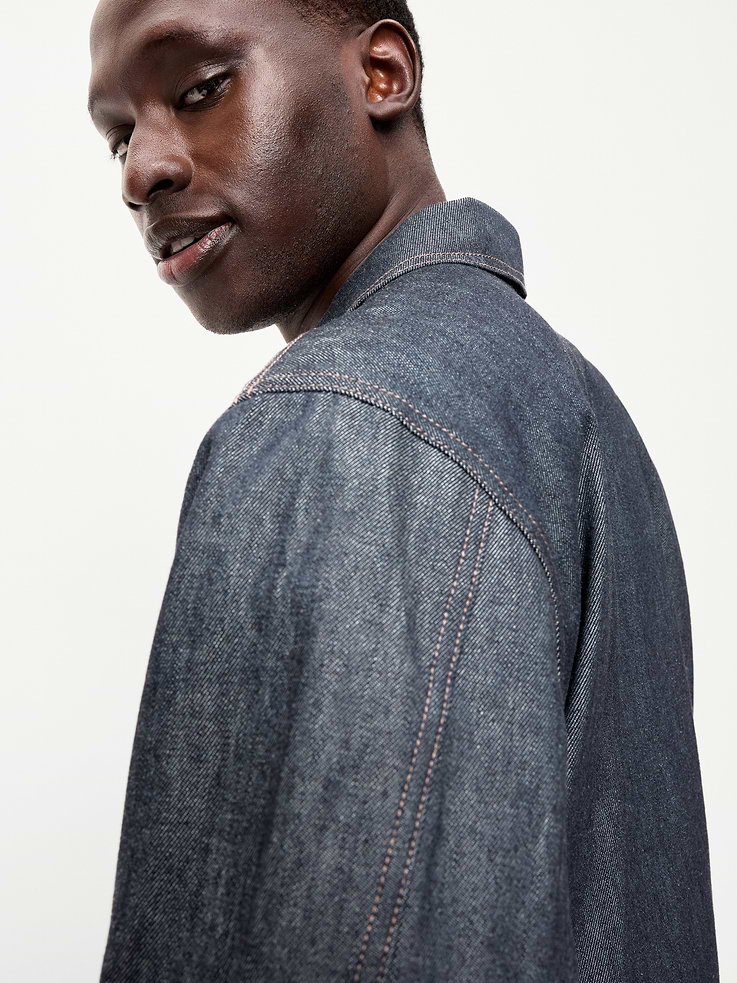 Image 5 de 6, Veste utilitaire en denim brut