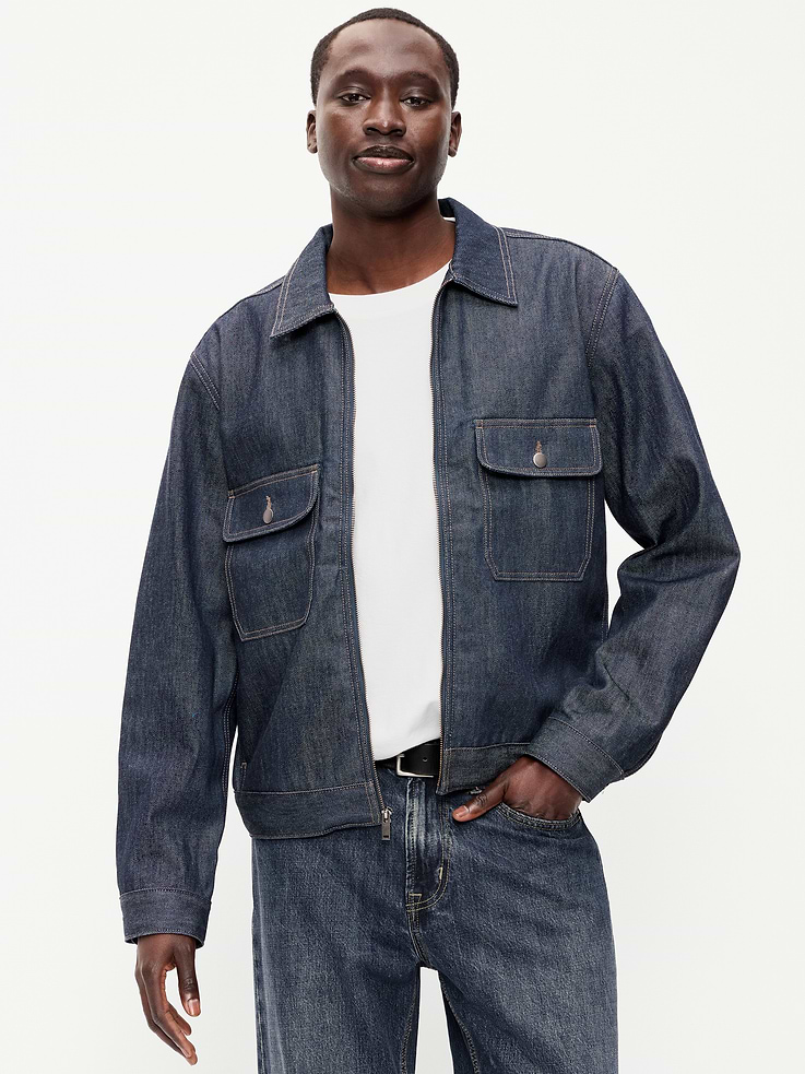 Image 3 de 6, Veste utilitaire en denim brut