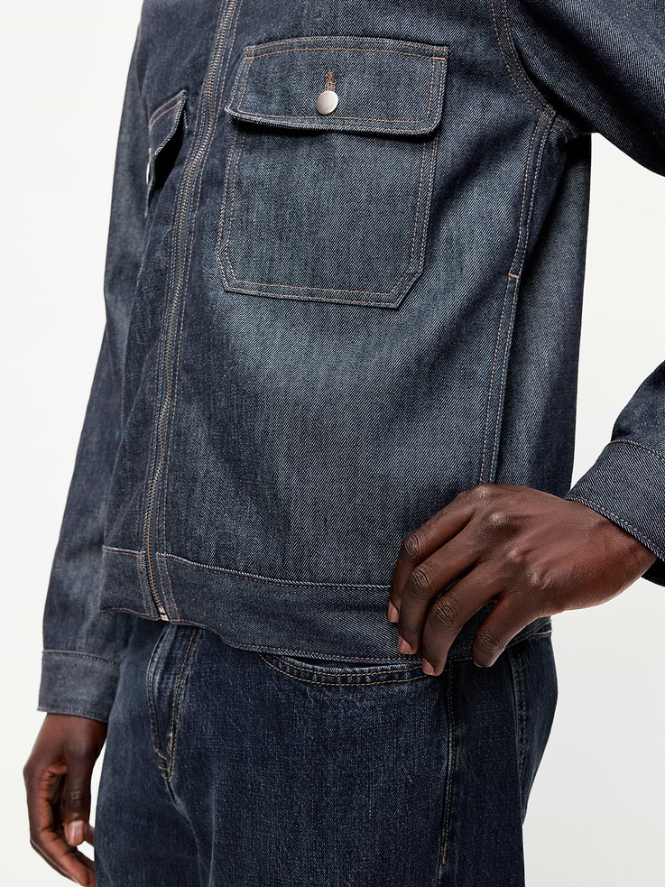 Image 6 de 6, Veste utilitaire en denim brut