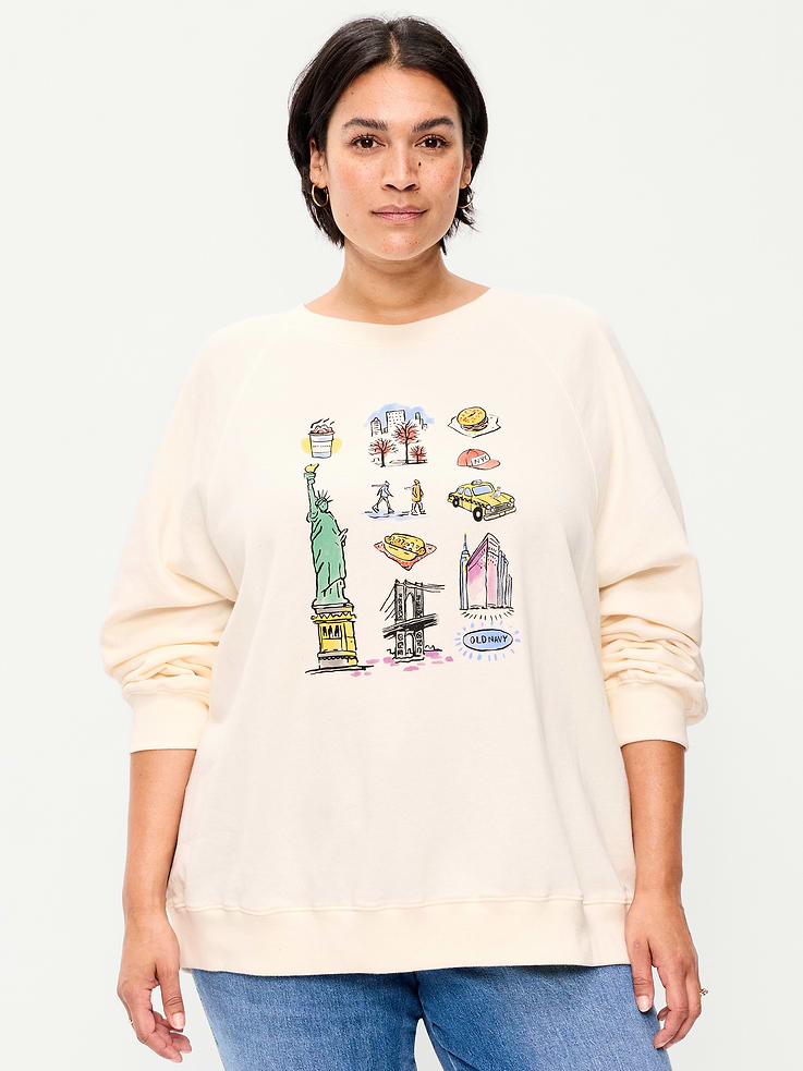 Image 4 of 7, SoComfy Oversized Tunic Sweatshirt