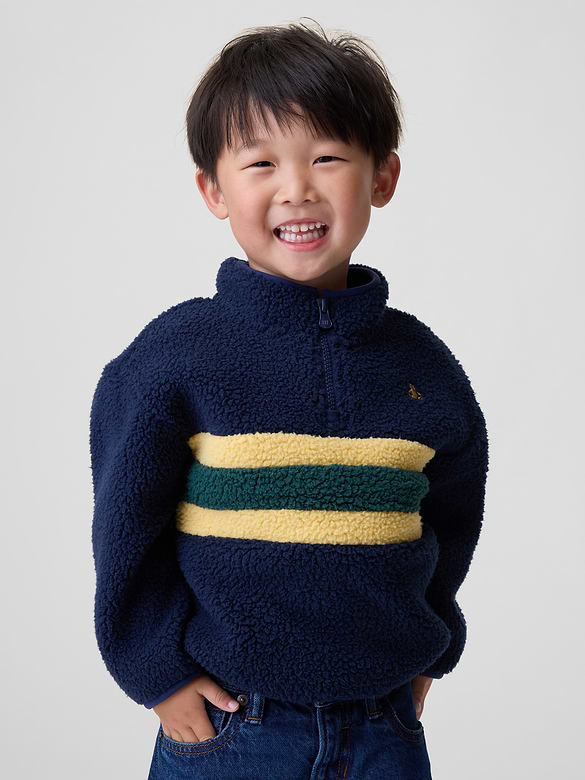 Baby & Toddler Sherpa Quarter-Zip Pullover
