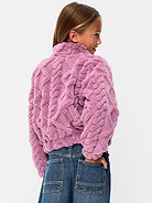 Image 2 of 2, Oversized Sherpa Jacket for Girls