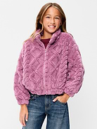 Image 1 of 2, mock neck, long sleeves, drop shoulders, full length zipper, on-seam pockets, Product #907024
