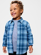 Image 1 of 2, spread collar, long sleeves, buttoned cuffs, patch pocket at chest, full length buttoned placket, all-over pattern, Product #908534