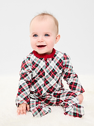 Image 1 of 3, crew neck, long sleeves, fold-over mittens at each sleeve, full-length reversible zipper, sewn-in feet, allover print, Product #909837