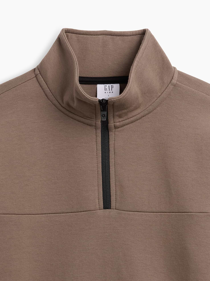 Image 2 of 3, Kids Relaxed Quarter-Zip Tech Sweatshirt