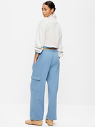 Image 3 of 3, High-Waisted SoComfy Wide-Leg Cargo Sweatpants