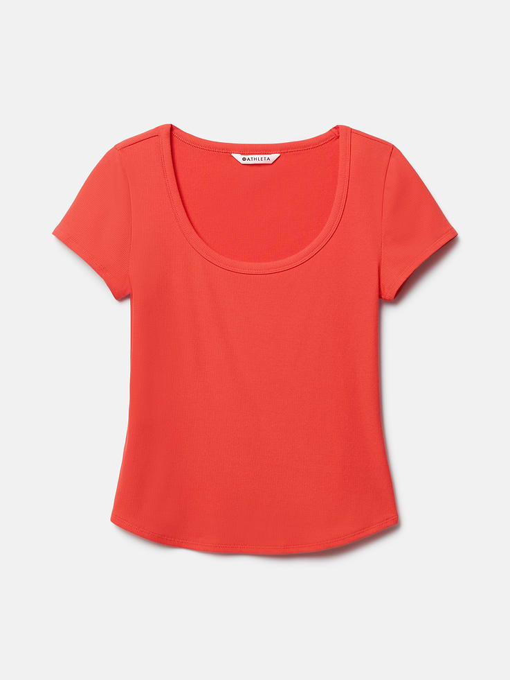 Image 7 of 7, Signature Rib Scoop Tee