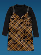Image 3 of 5, Old Navy x Altuzarra Mock-Neck & Plaid Dress Set for Girls