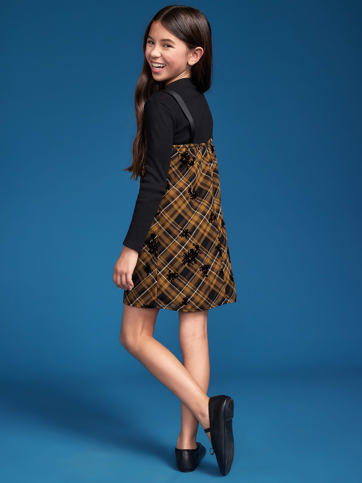 Image 2 of 5, Old Navy x Altuzarra Mock-Neck & Plaid Dress Set for Girls