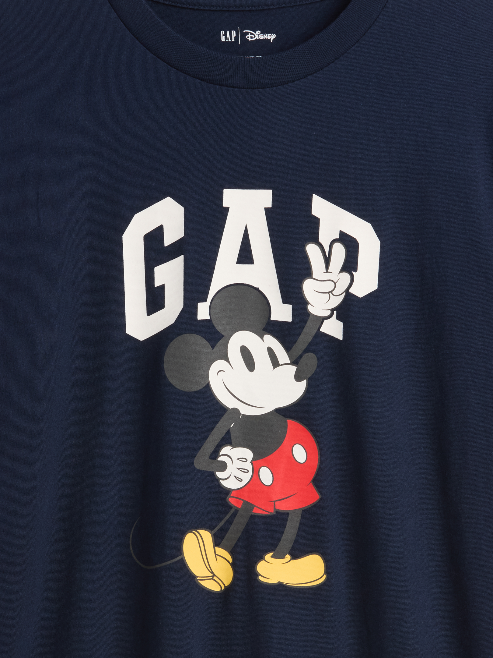 Image 2 of 3, Gap × Disney Mickey Mouse Everyday Soft Relaxed Logo T-Shirt