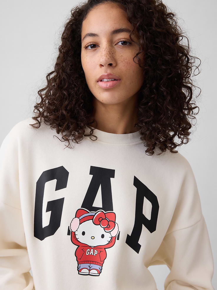 Image 4 of 5, Oversized Wedge Crewneck Sweatshirt