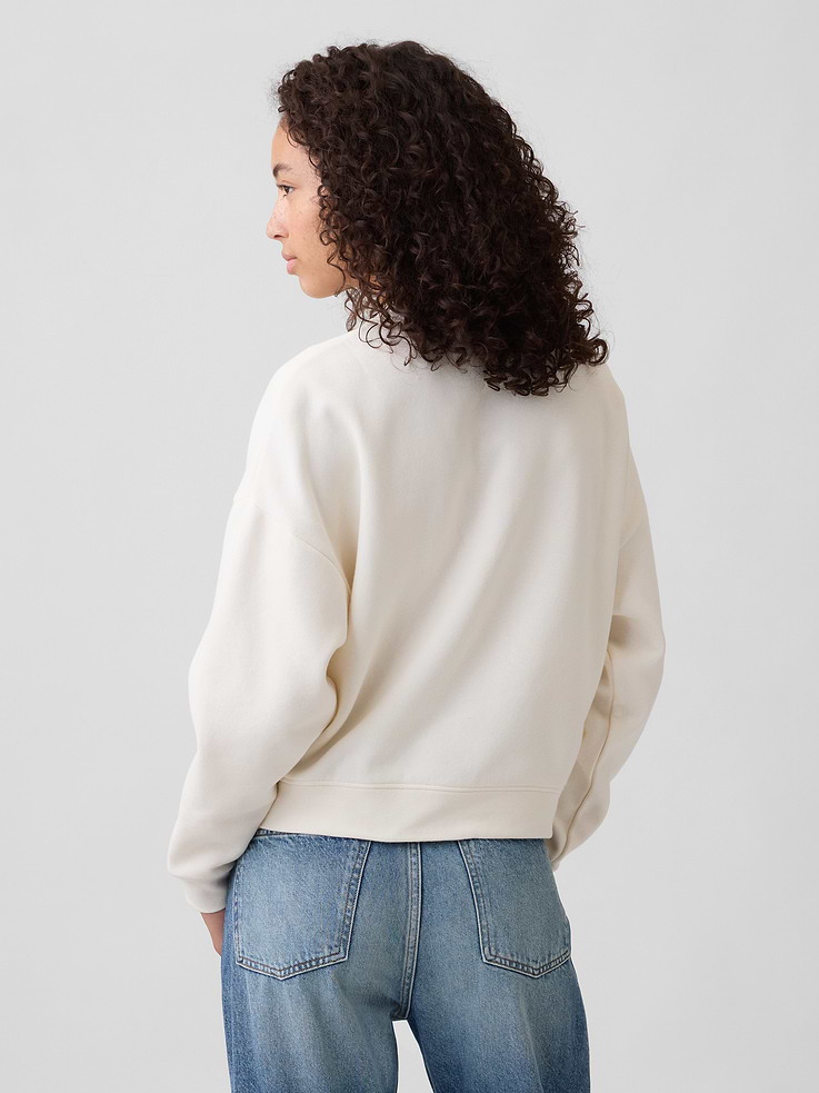 Image 2 of 5, Oversized Wedge Crewneck Sweatshirt