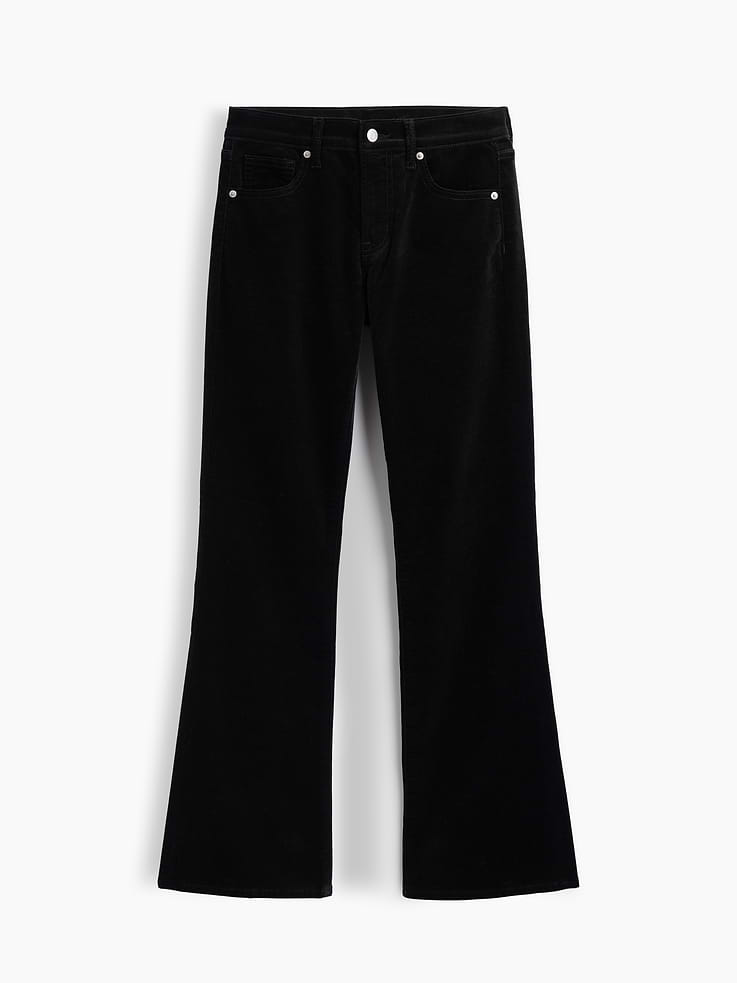 Image 7 of 7, Mid Rise Boot Velvet Pants