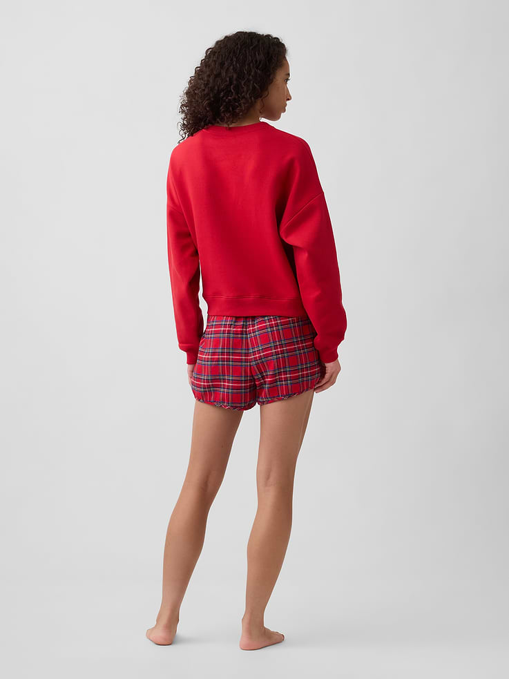 Image 2 of 4, Flannel PJ Shorts