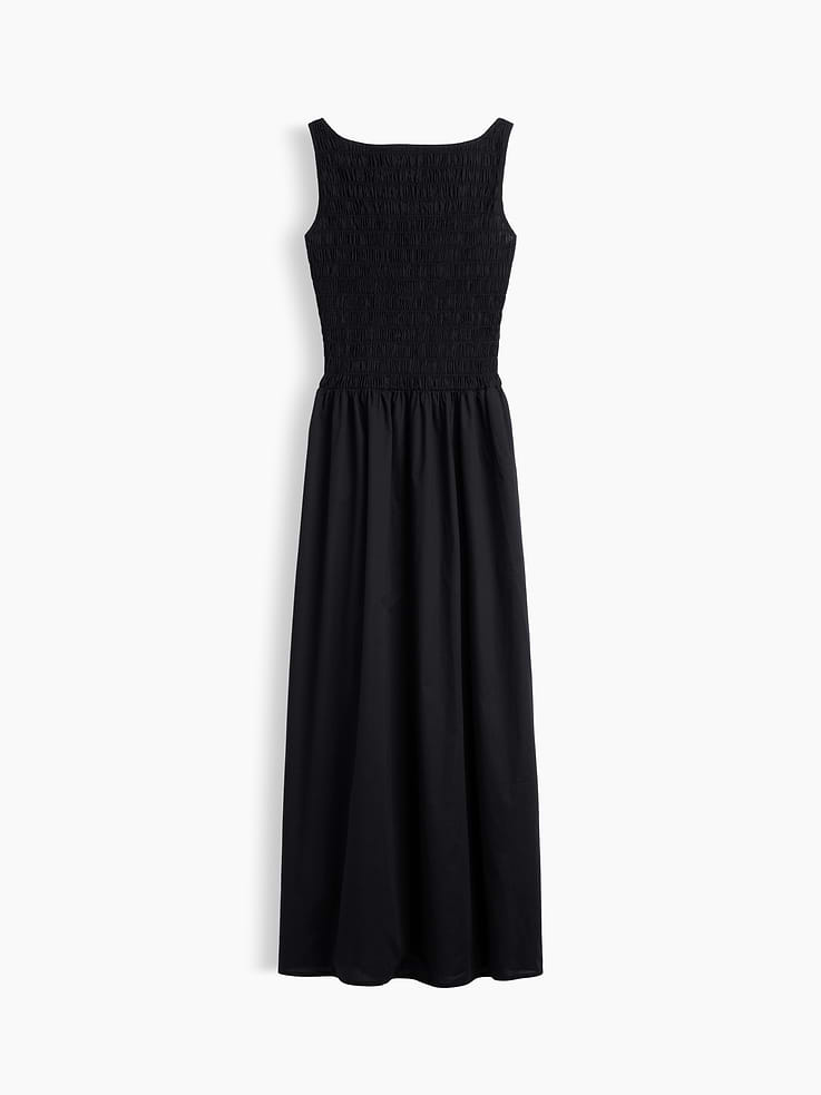Image 6 of 6, Smocked Boatneck Midi Dress