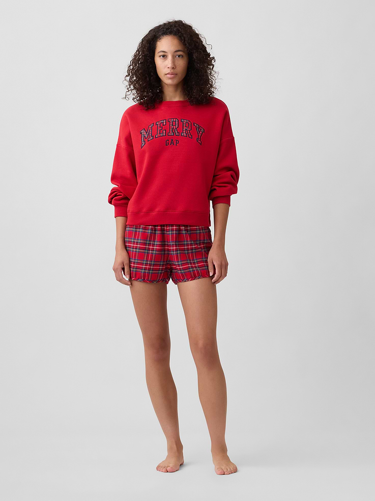 Image 3 of 5, Relaxed Wedge Crewneck Sweatshirt