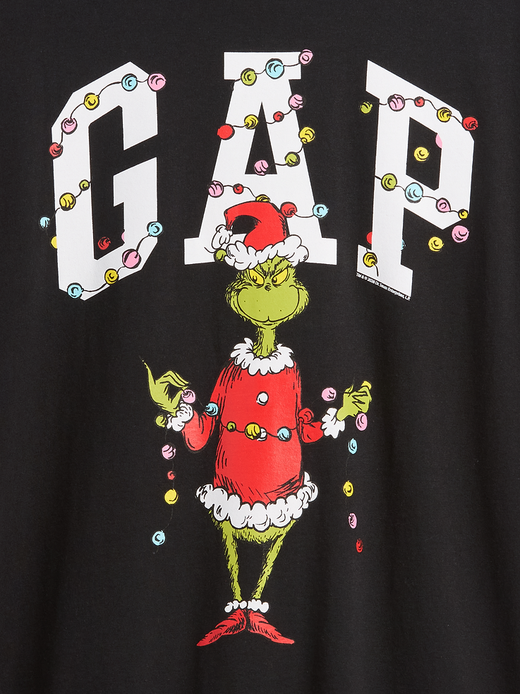 Image 4 of 5, How the Grinch Stole Christmas Everyday Soft Relaxed Gap Logo T-Shirt