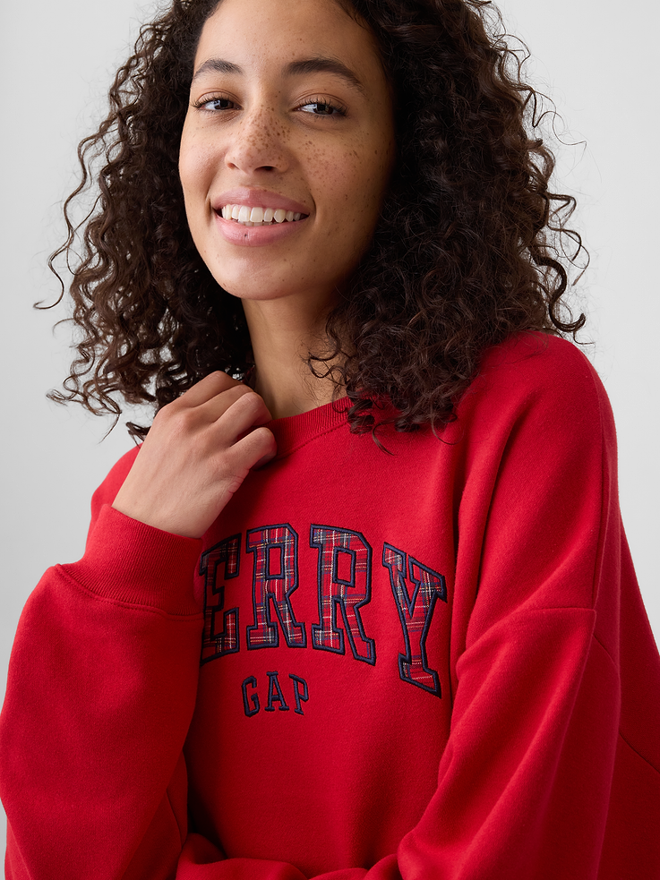 Image 4 of 5, Relaxed Wedge Crewneck Sweatshirt