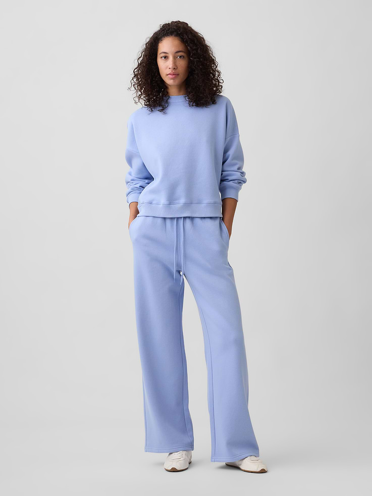 Image 1 of 5, Soft, comfy fleece., Drawcord ties at elasticized waist., On-seam pockets., Note: The dye used in the crafting of this product is prone to crocking, or color transfer. Please avoid contact with light-colored fabric or upholstery., Product #1172779