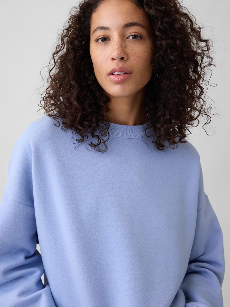 Image 4 of 5, Relaxed Wedge Crewneck Sweatshirt