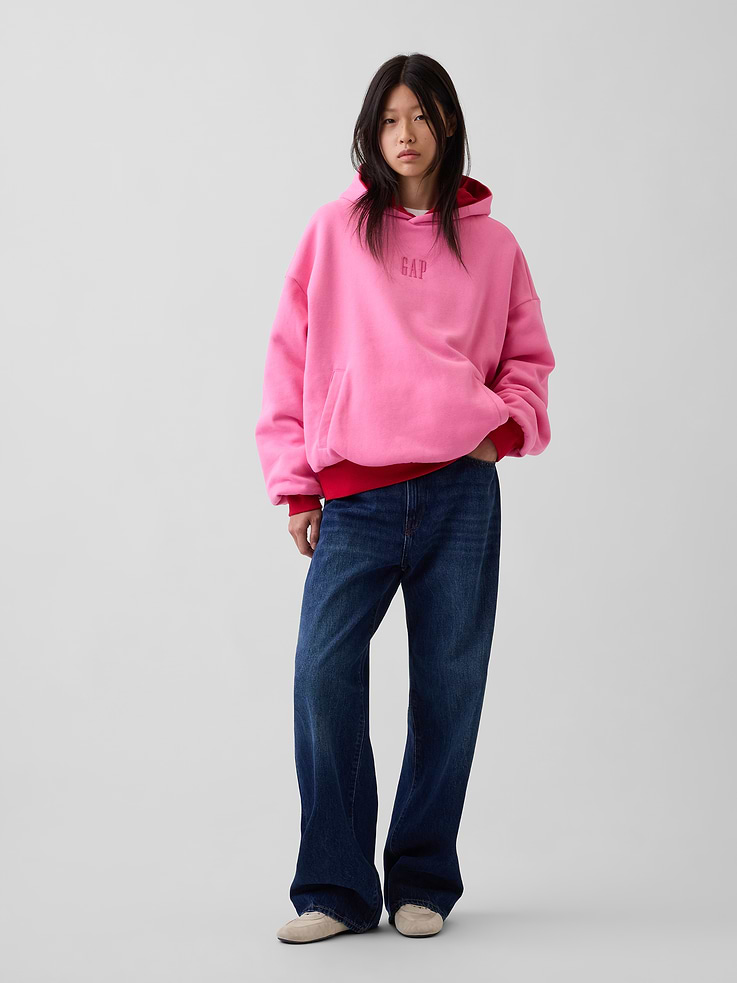 Image 7 of 9, Adult VintageSoft Reversible Oversized Logo Hoodie