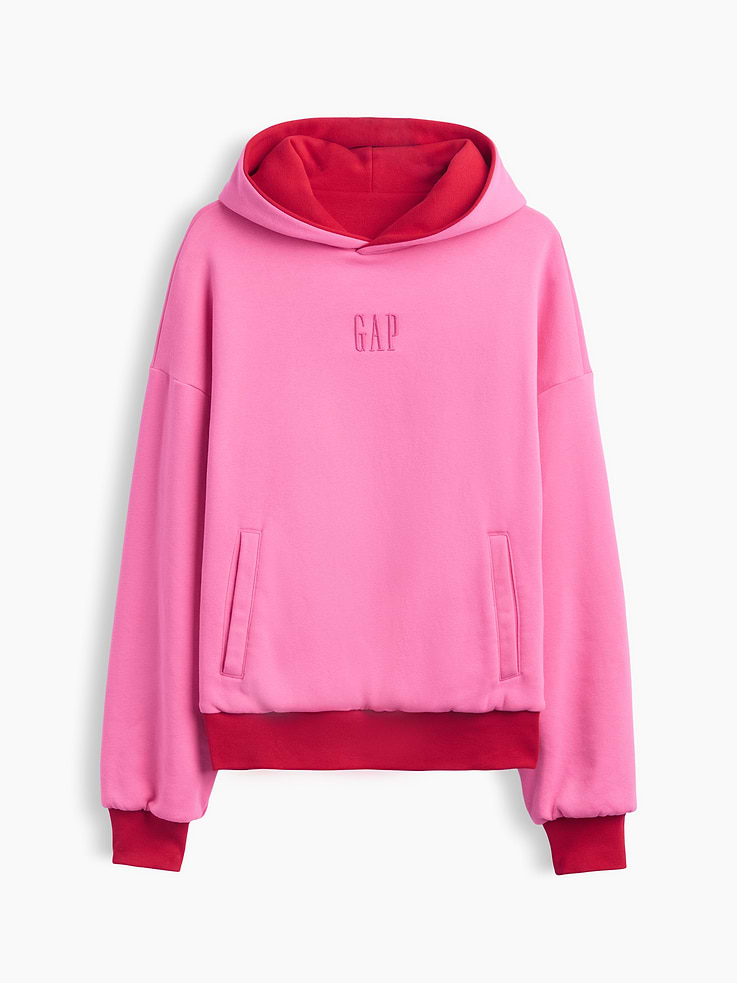 Image 8 of 9, Adult VintageSoft Reversible Oversized Logo Hoodie