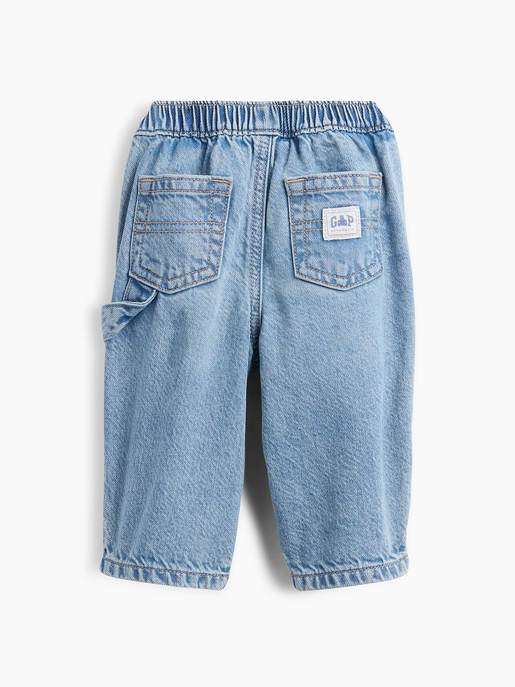 Image 2 of 2, Baby Pull-On Carpenter Jeans