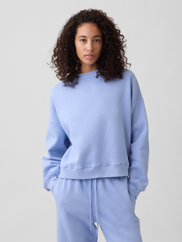 Relaxed Wedge Crewneck Sweatshirt