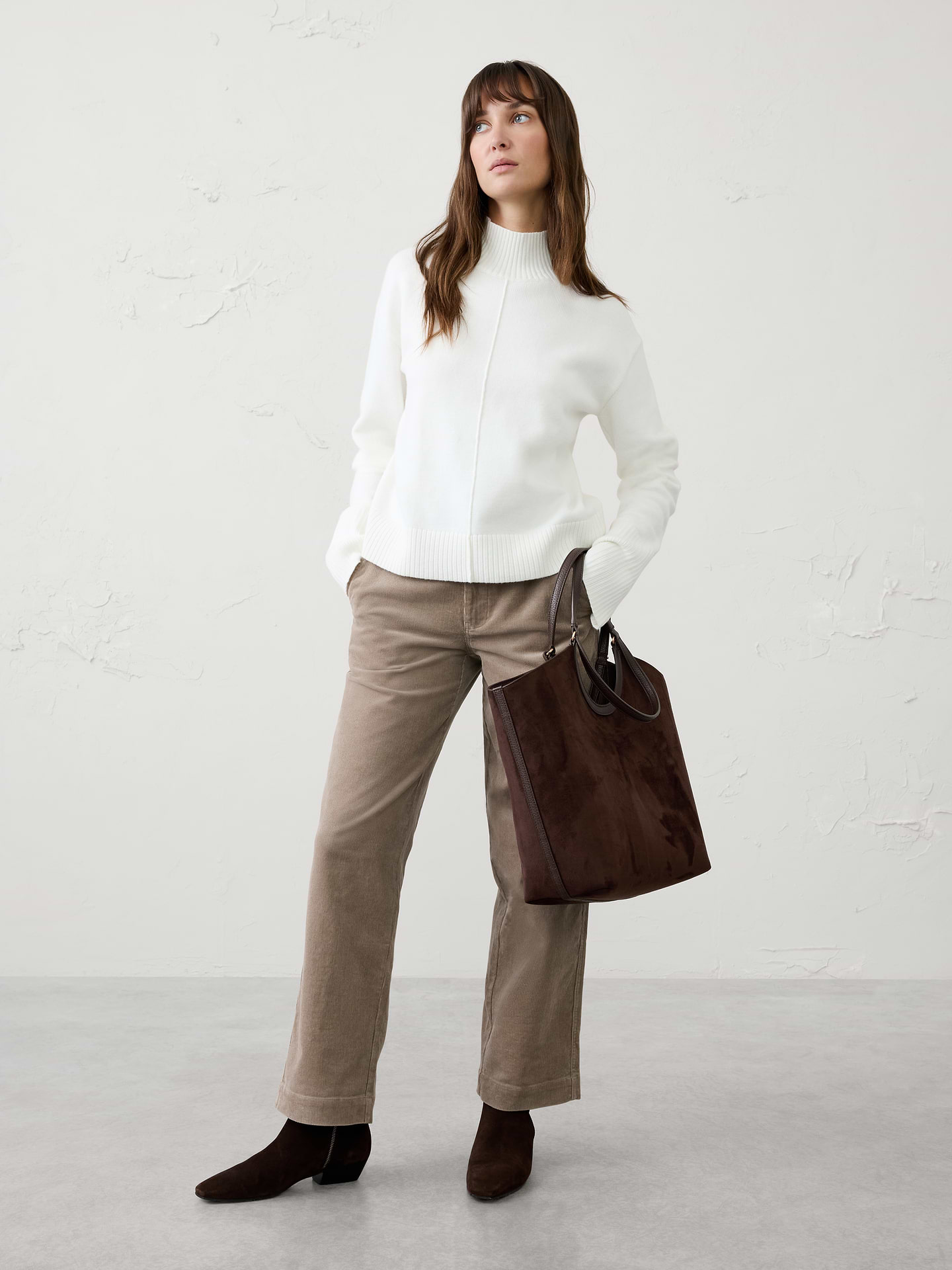 Image 2 of 5, Vegan Leather Double Handle Tote