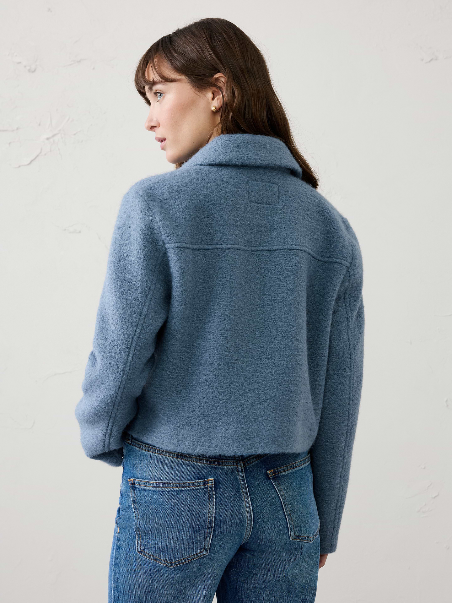 Image 5 of 6, Boucle Cropped Jacket