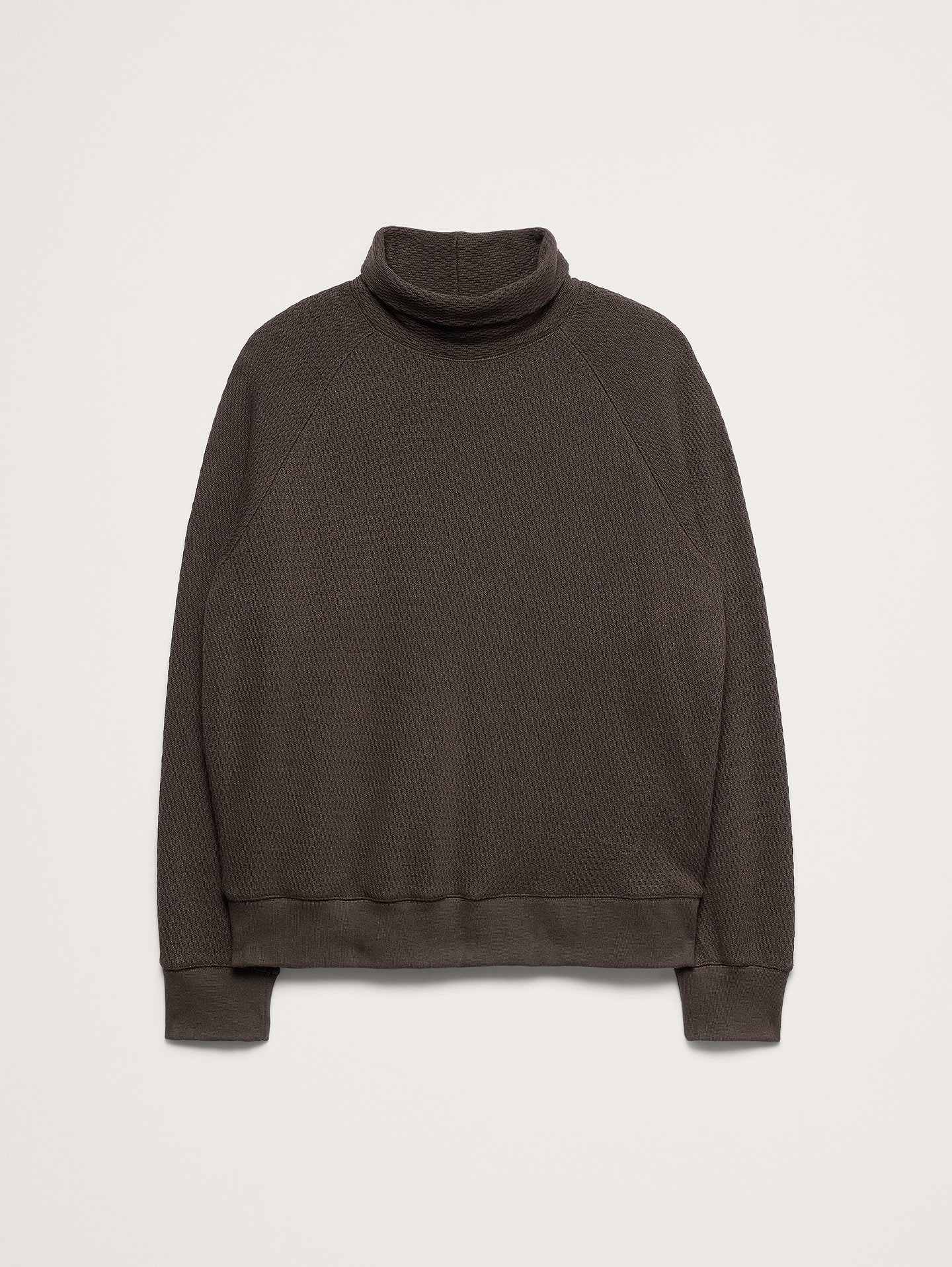 Image 4 of 5, Alpine Thermal Turtleneck Almond-Stitch T-Shirt