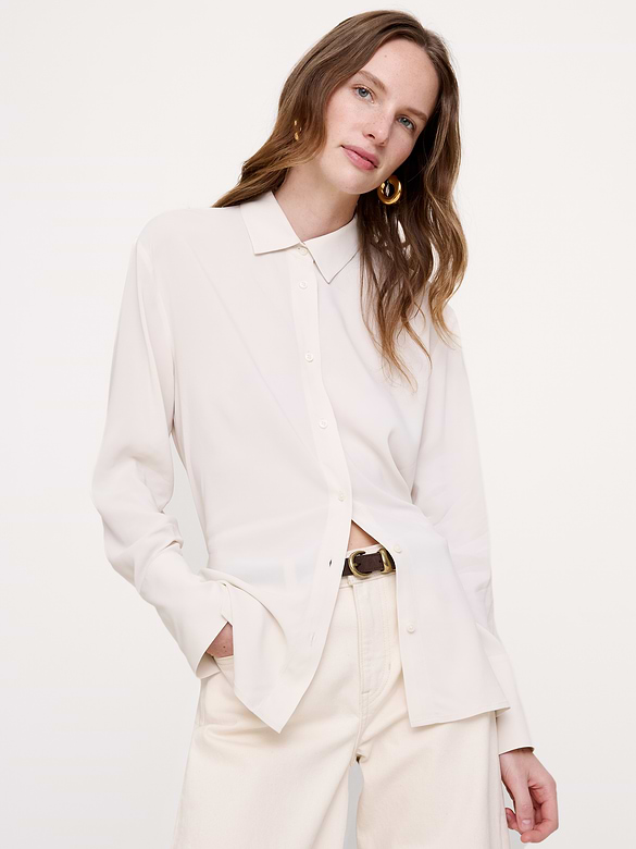 Georgette Tie-Back Blouse
