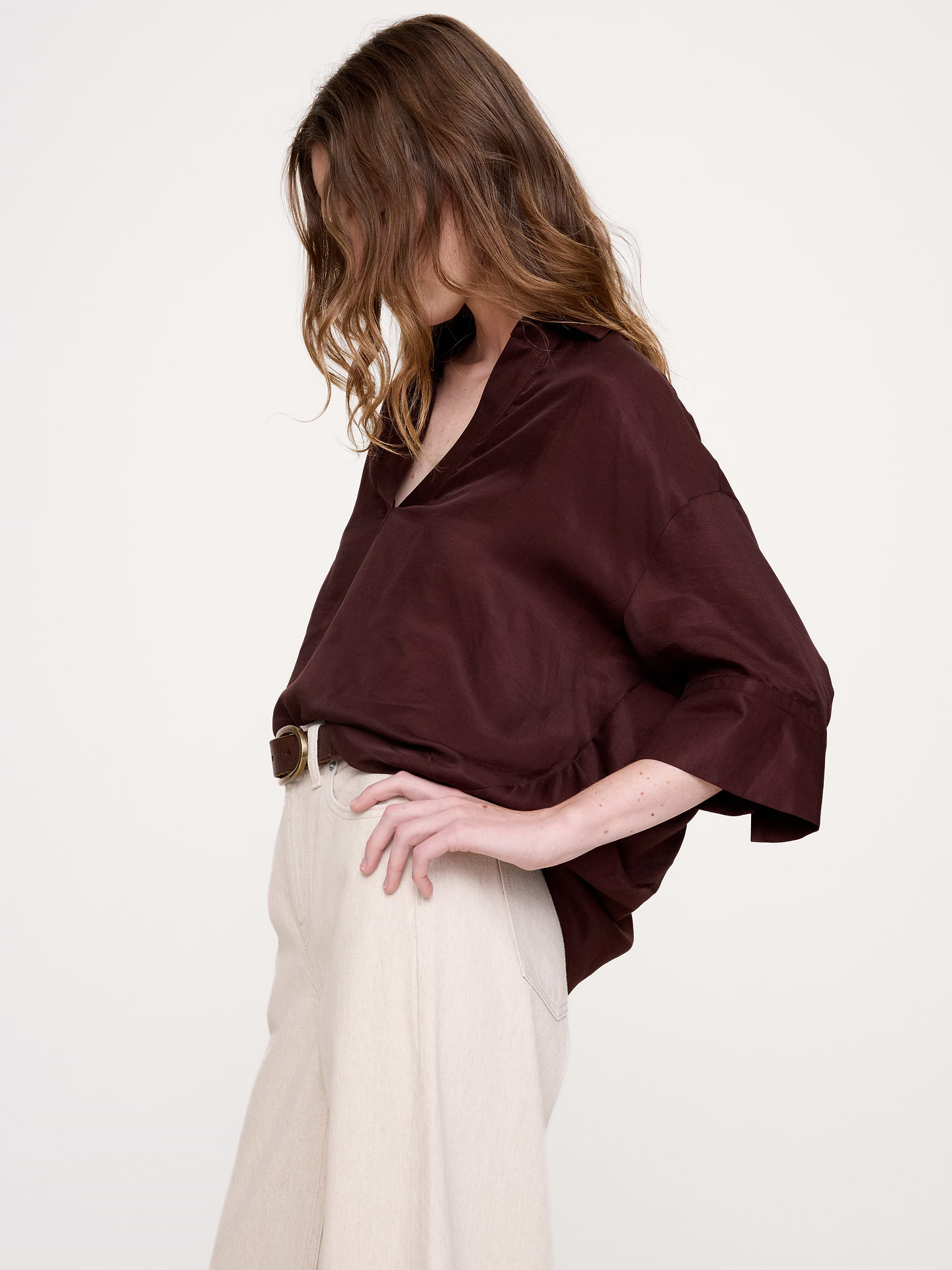 Image 3 of 5, Twill Popover Shirt