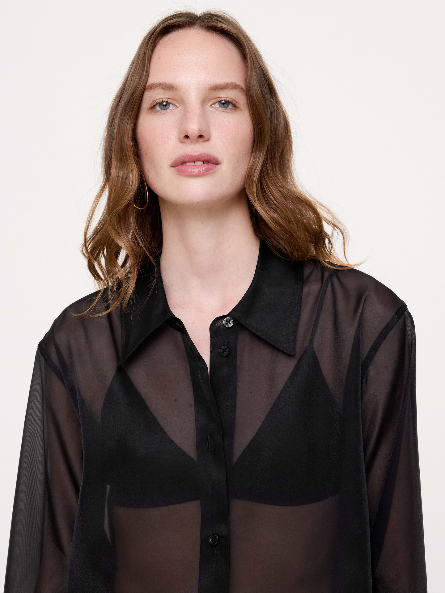 Image 8 of 8, Organza Tunic Shirt