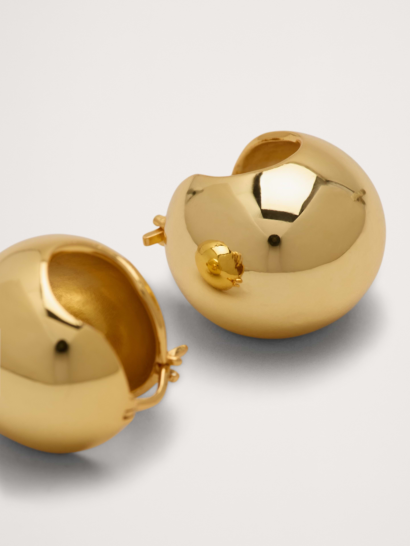 Image 3 of 5, Bubble Hoop Earrings