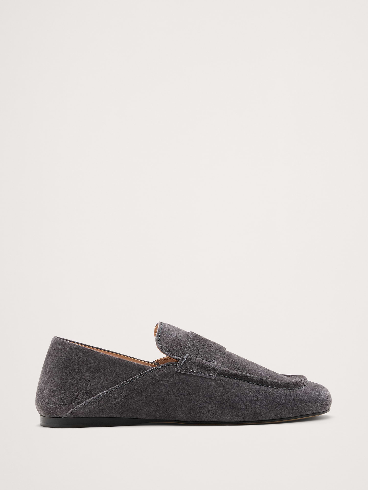 Image 1 of 8, Soft, flexible, and unadorned, this comfortable loafer is perfect for going from the office to after hours. Crafted in supple Italian suede., Suede uppers and leather lining., Premium foam cushioned footbed., Rubber soles., Slip-on styling., Made in Portugal., Product #904783