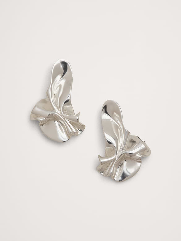 Ruffled Statement Earrings