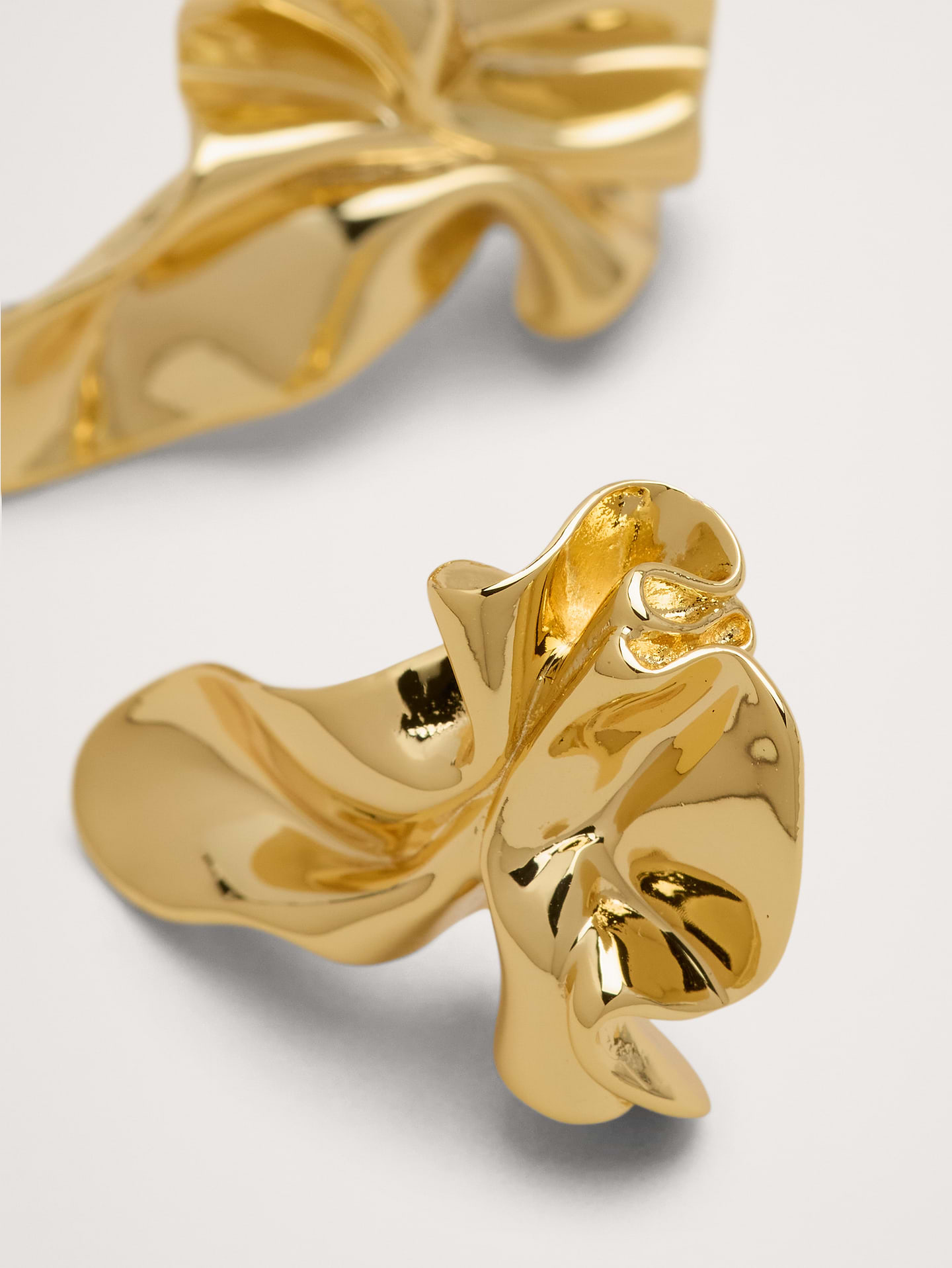 Image 2 of 2, Ruffled Statement Earrings