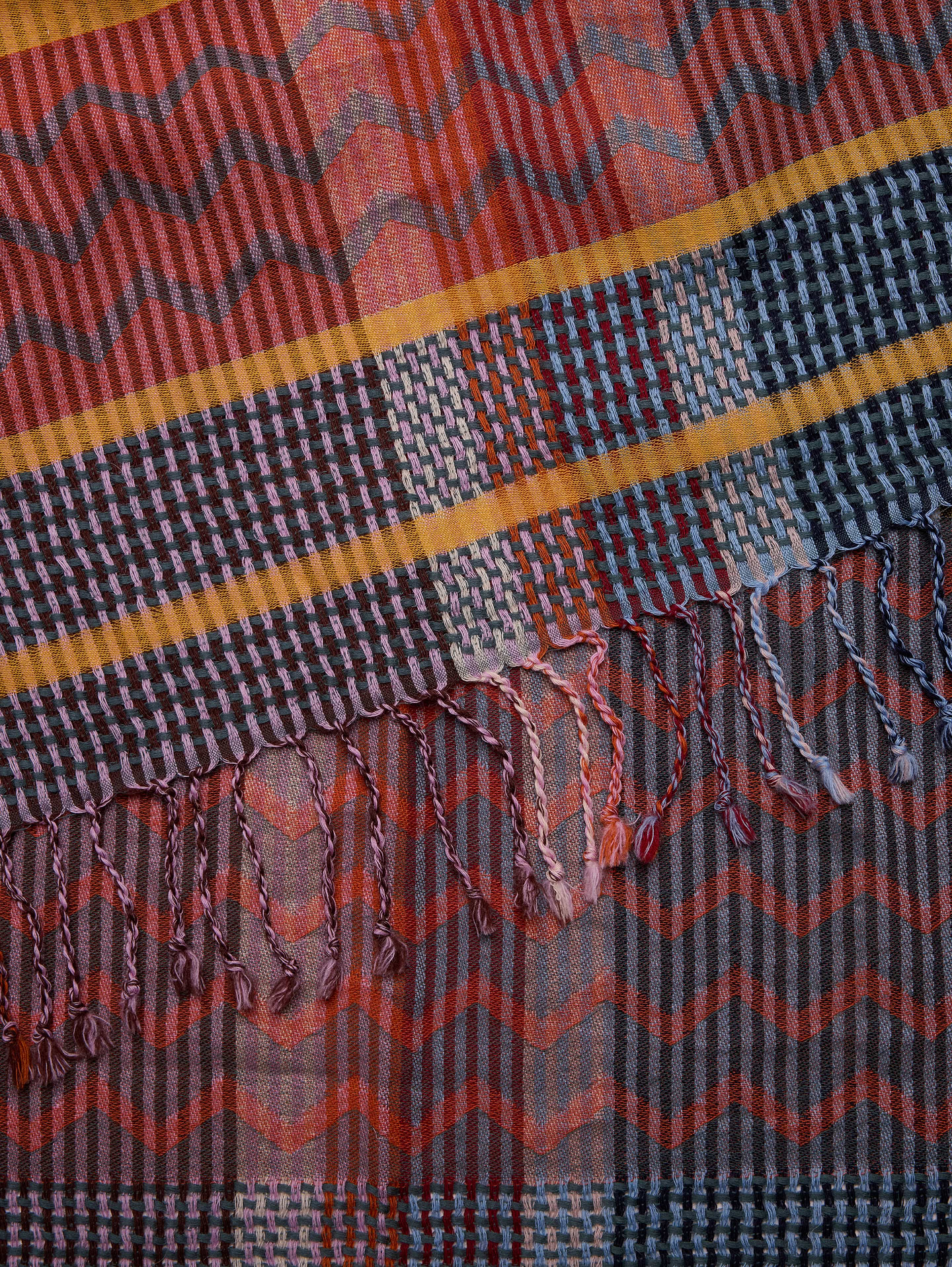 Image 4 of 4, Long Embroidered Scarf by Vismaya