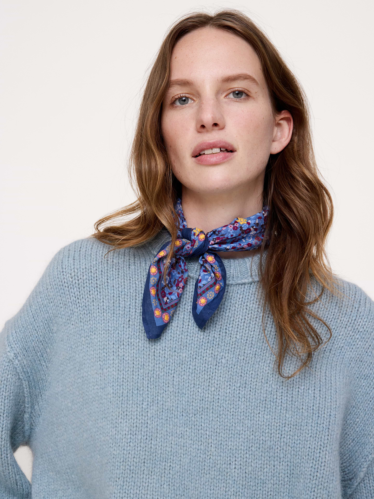 Image 3 of 4, Embroidered Cotton Scarf by Vismaya