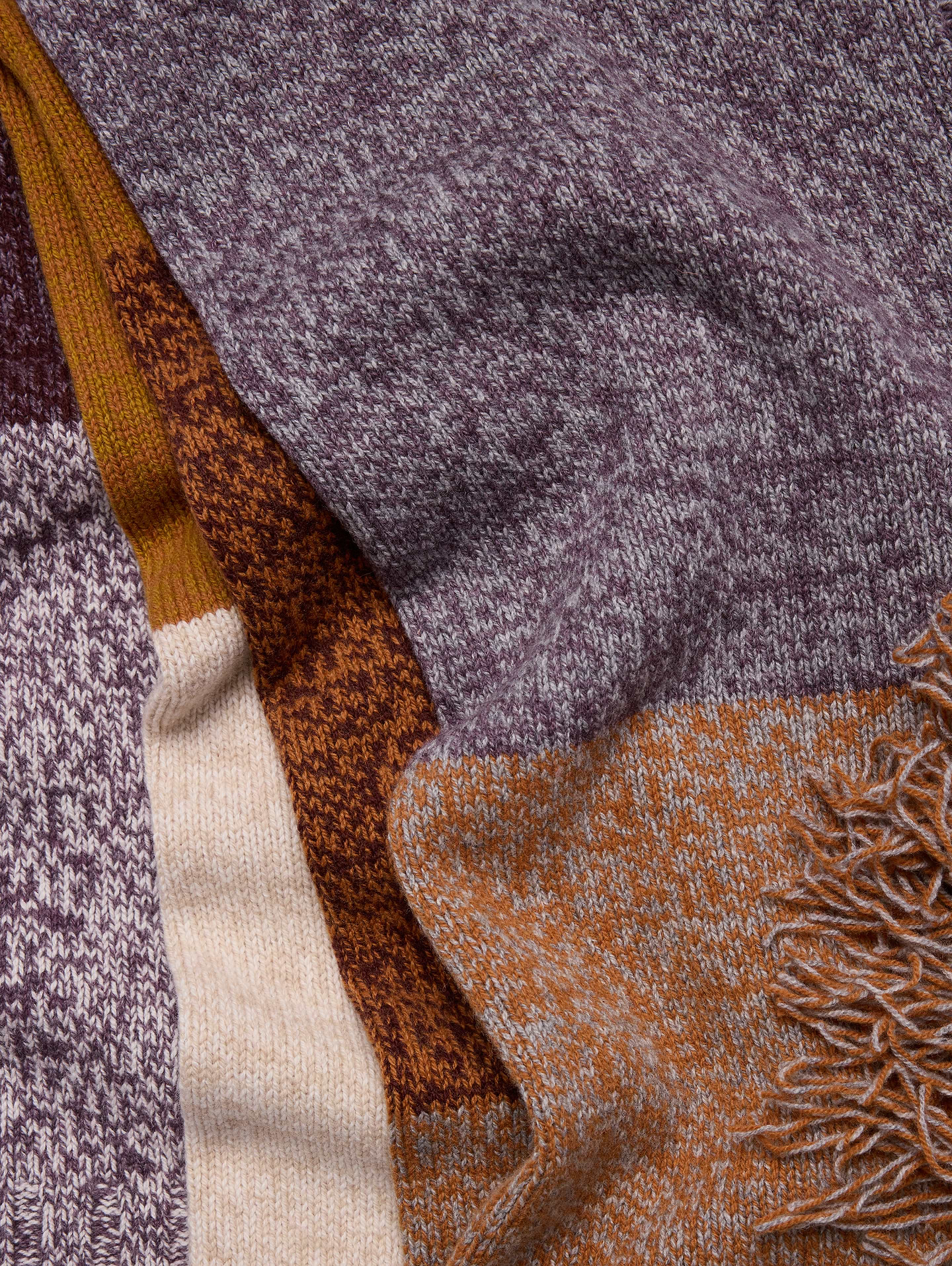Image 3 of 3, Merino-Cotton Cape Scarf