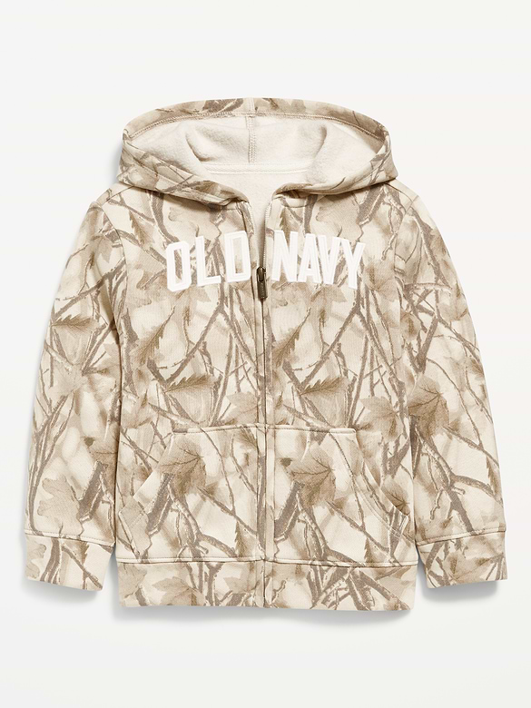 Unisex Logo-Graphic Zip Hoodie for Toddler