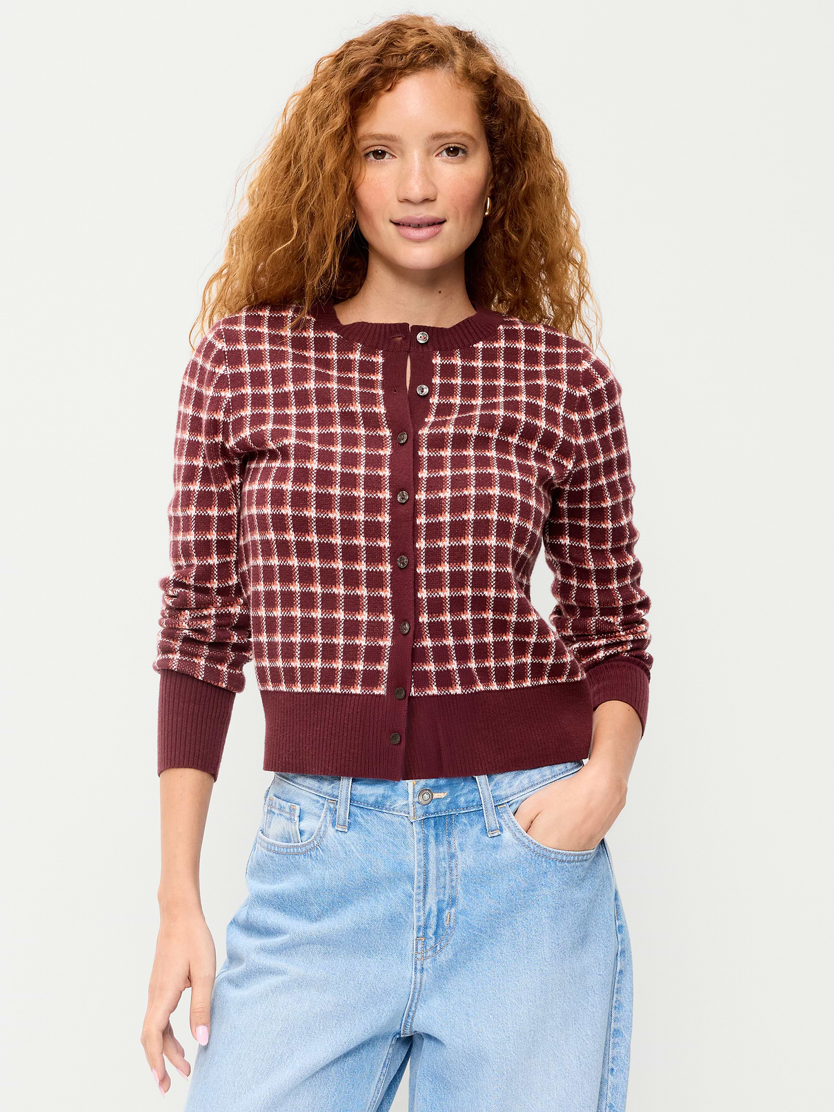 SoSoft Crew-Neck Cardigan Sweater