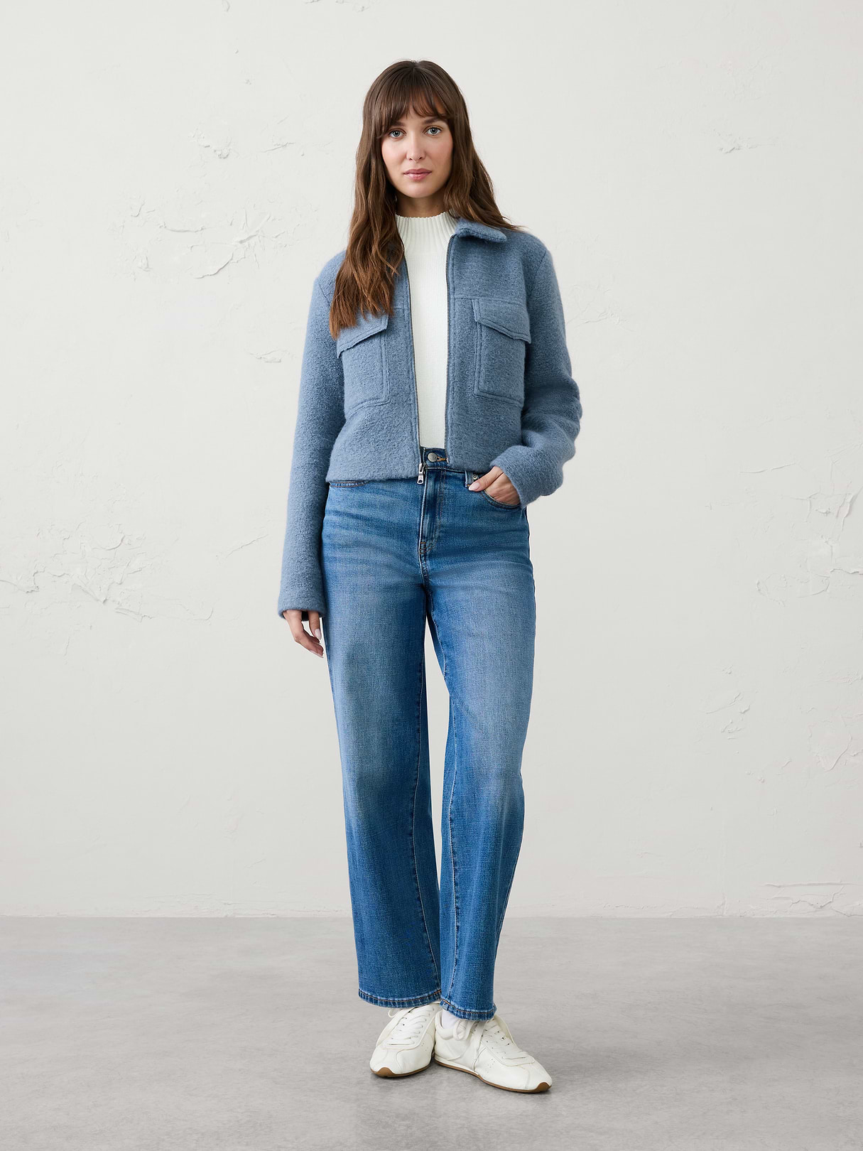 Boucle Cropped Jacket | Banana Republic Factory