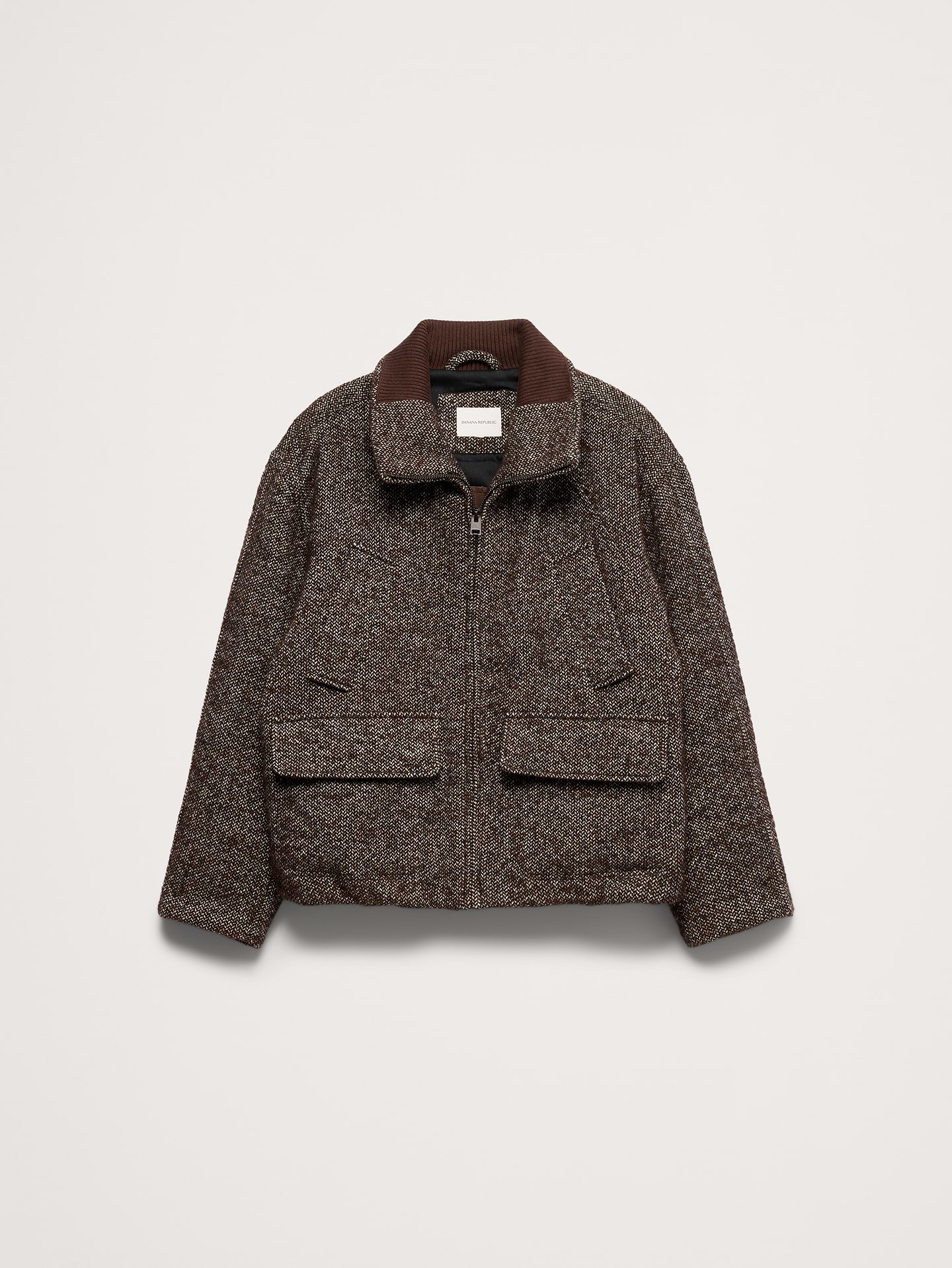 Image 6 of 8, Italian Wool-Blend Bomber Jacket