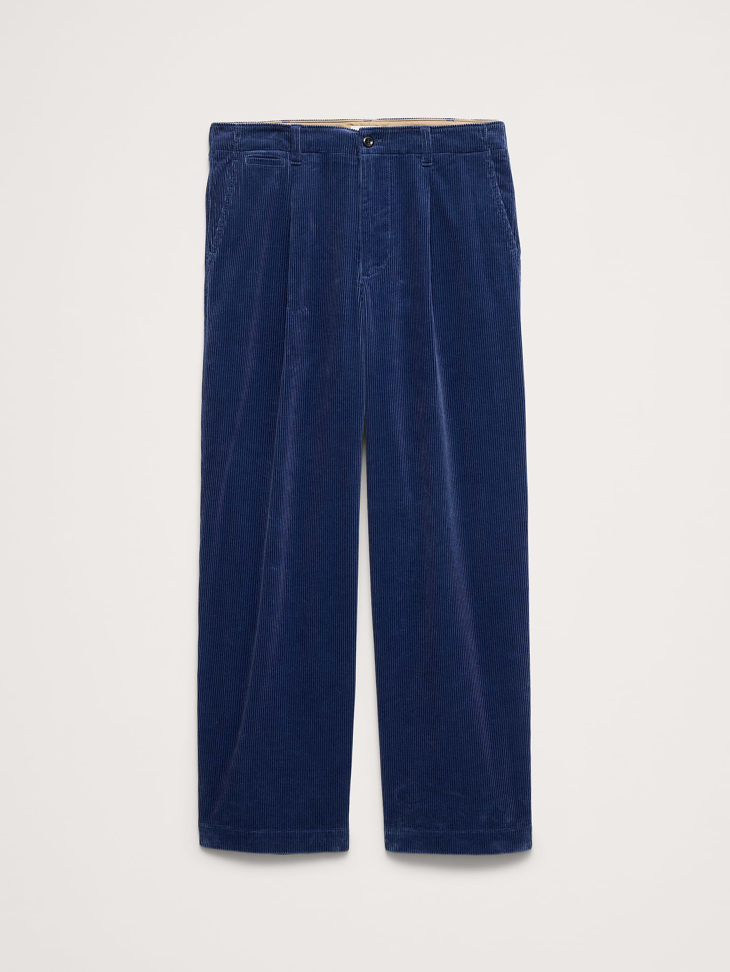 Image 7 de 8, Pantalon ample en velours côtelé plissé