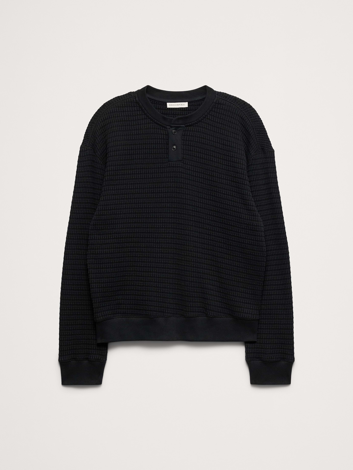 Image 4 of 6, Alpine Thermal Henley Bamboo-Stitch T-Shirt